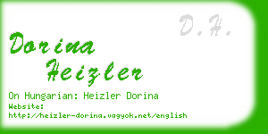dorina heizler business card